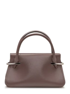 Mini Top Handle Bag in Leather