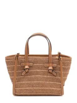 Miss Marcella Bag with Double Handles and Knotted Details