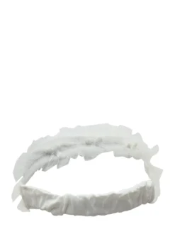 Monnalisa White Headband with Tulle and Bows