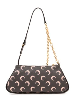 Moon Shoulder Bag with Charm