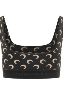 Moon Sports Bra with Logo Band