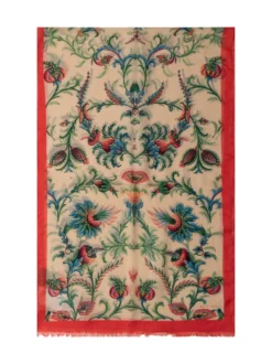 Multicolor ornamental pattern scarf