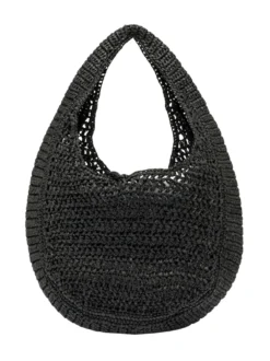 Nefeli Woven Hobo Bag