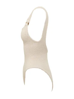 One Piece Swimsuit with Knotted Straps