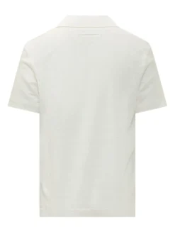 Open Collar Knit Polo