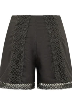 Oralia Shorts with Broderie Details