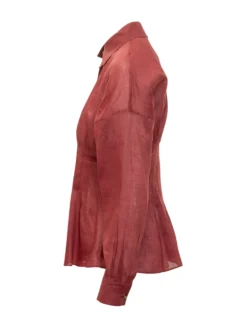 Organza Shirt with Dart Detailing
