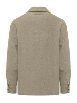 Overshirt with Patch Pockets and Buttons