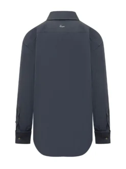 Overshirt with Patch Pockets and Buttons