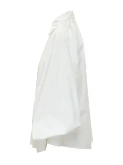 Oversized Shirt with Collar and Buttons