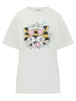 Oversized T-Shirt with Tiger Print