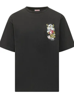 Oversize T-shirt with Tiger Print
