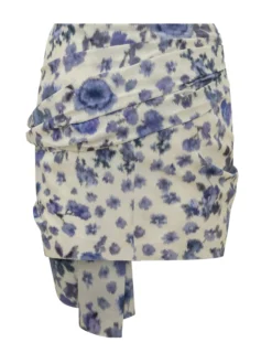 Ovia Draped Mini Skirt
