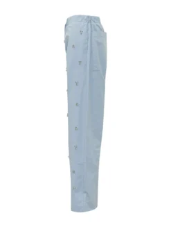 Pants with Drawstring and Appliques