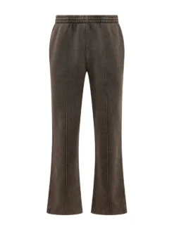 Pants with Elasticated Waist and Straight Leg