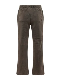 Pants with Elasticated Waist and Straight Leg
