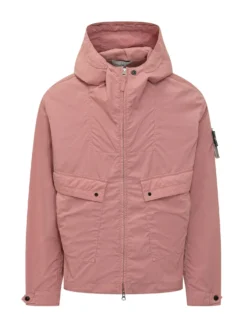 Parka corto con Cappuccio e Tasche con Patta