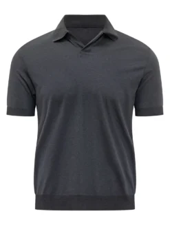 Pierre Knitted Polo with Short Sleeves