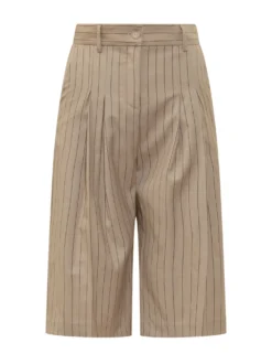 Pinstripe Bermuda Shorts