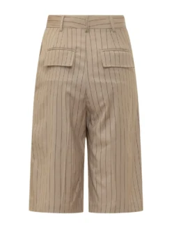 Pinstripe Bermuda Shorts