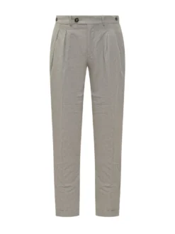 Pleated Lynco Trousers with Double Pleats