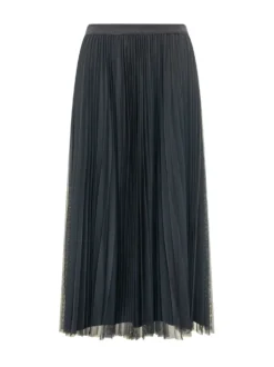 Pleated Midi Skirt