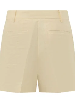 Pleated Shorts with Belt Loops