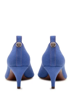 Pointed Toe Pumps with Mid Heel