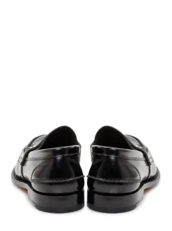 Polished Leather Penny Loafers