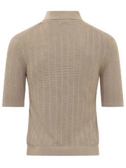 Polo in Maglia con Bottoni