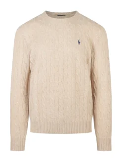 Polo Ralph Lauren Beige Cable Knit Sweater
