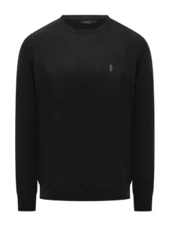 Polo Ralph Lauren Black Virgin Wool Sweater