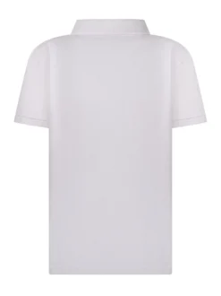 Polo Shirt with Collar and Bear Embroidery
