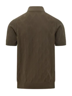 Polo Shirt with Geometric Pattern