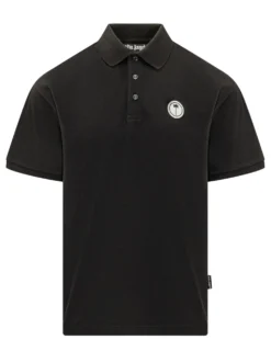 Polo Shirt with Palm Logo Patch