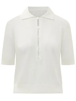 Polo Top with Collar and Buttons