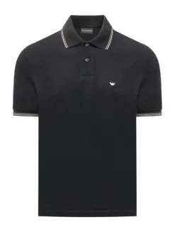 Polo with Contrast Collar and Logo