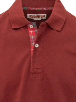 Polo with Tartan Placket