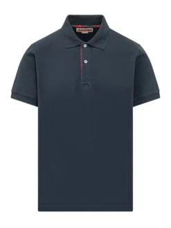 Polo with Tartan Placket