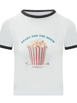 Popcorn Print T-shirt