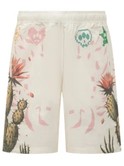 Popeline Shorts with Cactus Print
