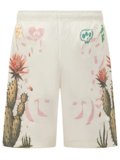 Popeline Shorts with Cactus Print