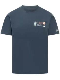 Portofino T-shirt with Embroidered Print