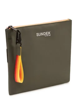 Pouch with Logo and Zip Closure