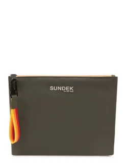 Pouch with Logo and Zip Closure