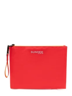 Pouch with Logo and Zip Closure
