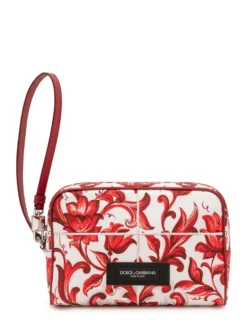 Pouch with Ornamental Print