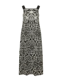Printed Dress with Straps