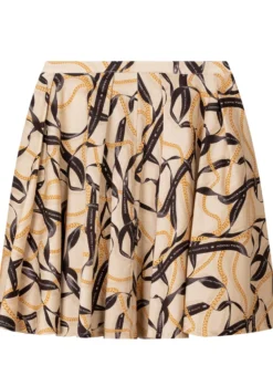 Printed Flared Skirt