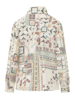 Printed Shirt with Mixed Pattern